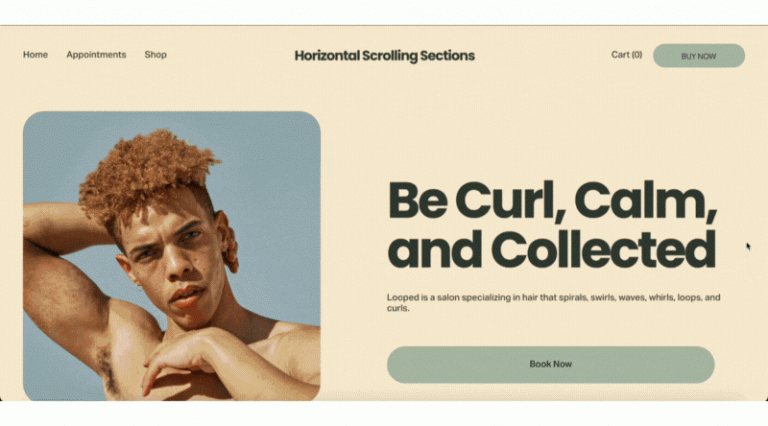 How to Create Horizontal Scrolling Sections in Squarespace 7.1: A Step-by-Step Guide