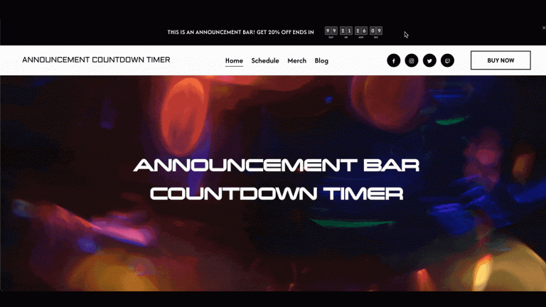 How to Add a Countdown Timer to the Announcement Bar in Squarespace 7.1