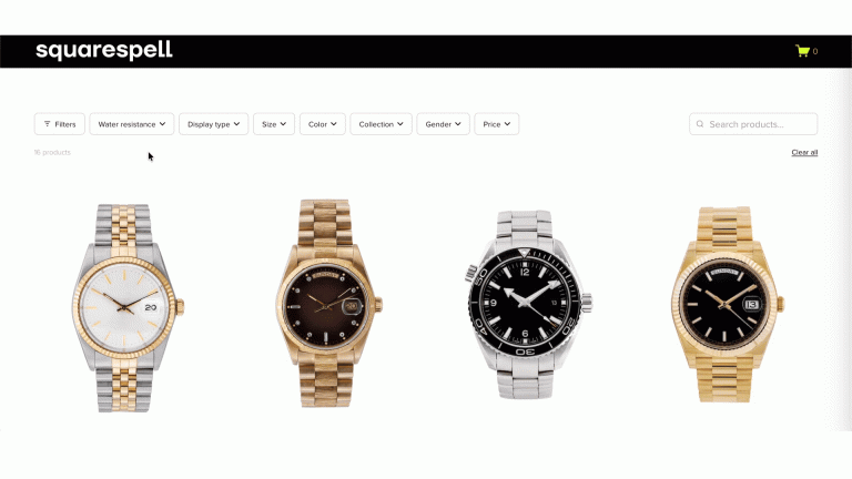 Squarespace Product Filter Plugin Filter by Color, Size & Price | Auto Detects Variants | No Code