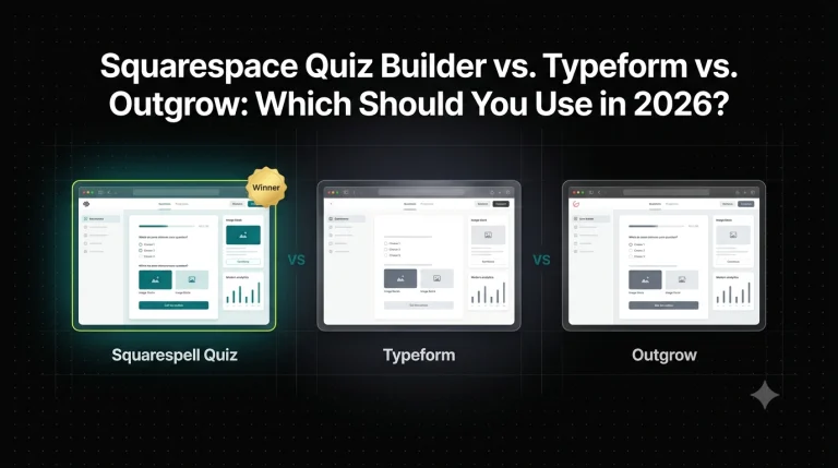 Squarespace Quiz Builder vs. Typeform vs. Outgrow: Which Should You Use in 2026?