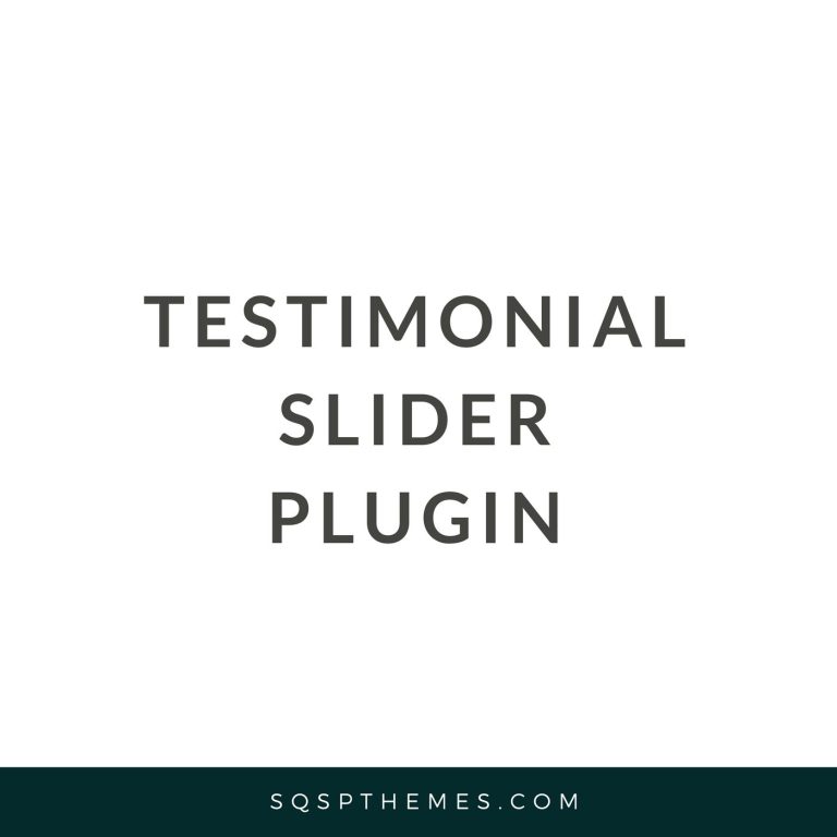 Testimonial Slider Plugin for Squarespace preview