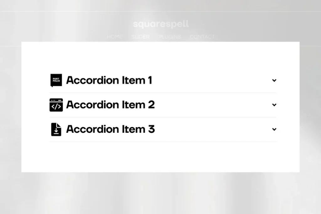 Custom Icons to the Accordion Block