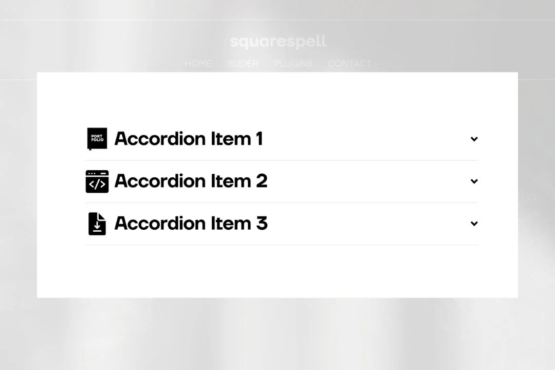 Custom Icons to the Accordion Block