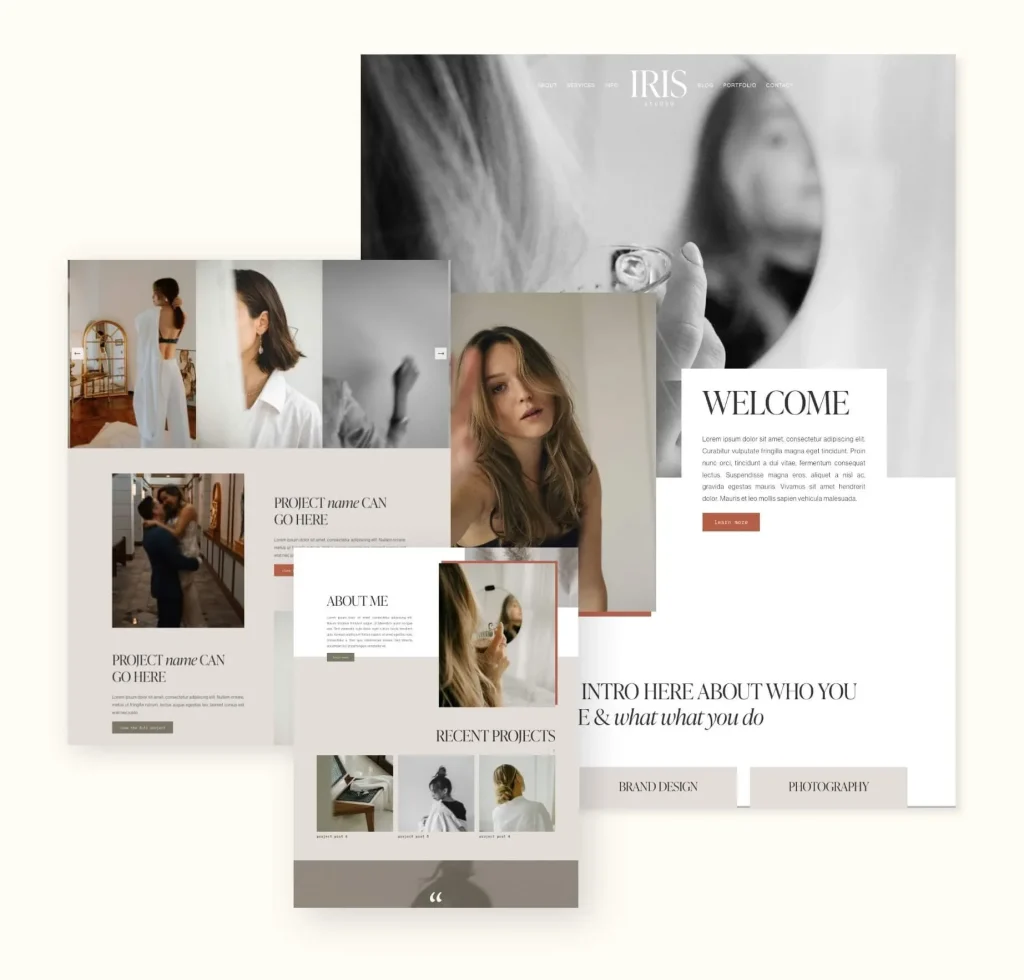 The Iris template, as Big Cat Creative present it