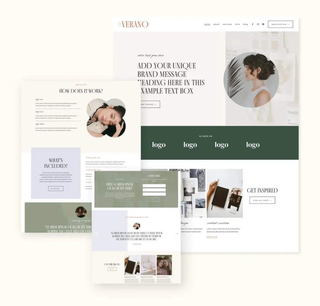 The Verano template, as Big Cat Creative present it