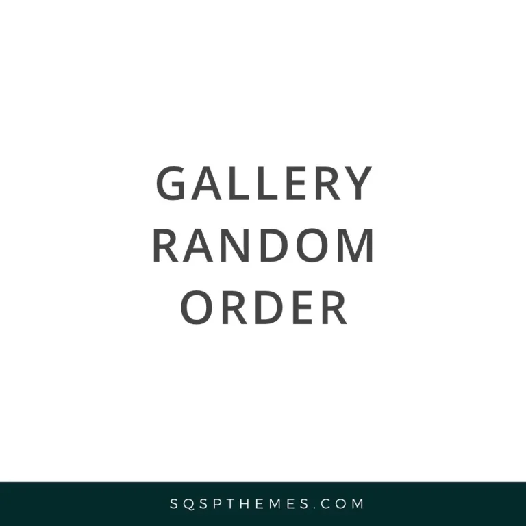 Gallery: Randomize Image Order preview