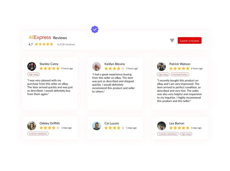 AliExpress Reviews preview