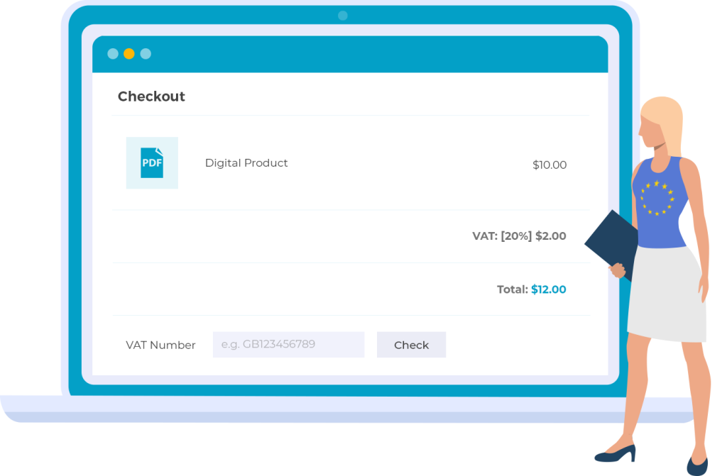 EU VAT For Easy Digital Downloads — the top-of-page image from its official barn2.com listing