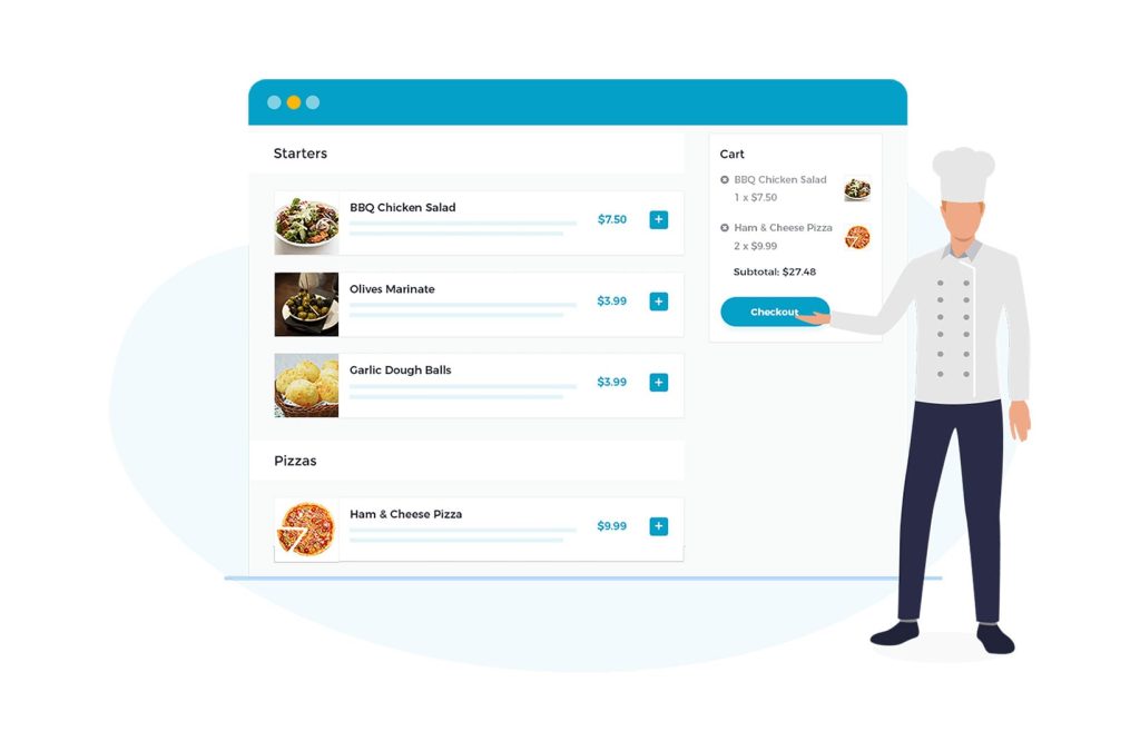 WooCommerce Restaurant Ordering — the top-of-page image from its official barn2.com listing