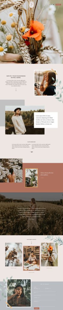 The Belladonna Home page, top to bottom