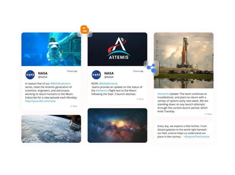 Blogger Feed preview