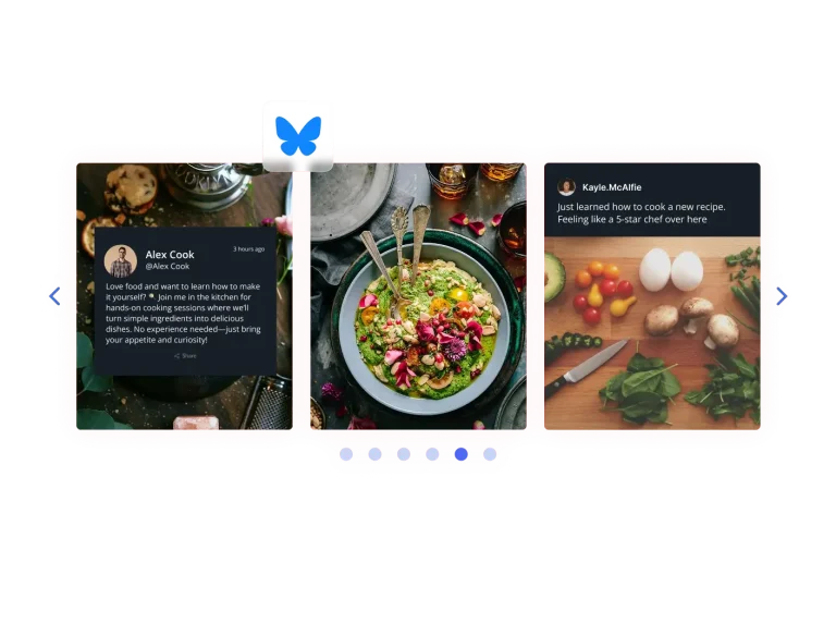 Bluesky Feed Carousel preview