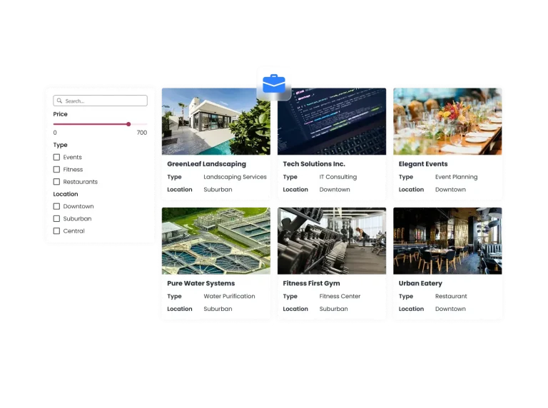 Business Listings preview