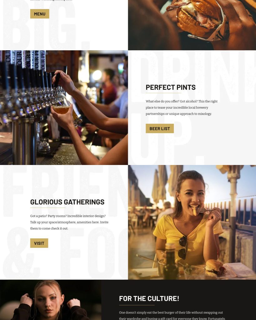 The Cannon template, shown on its live demo