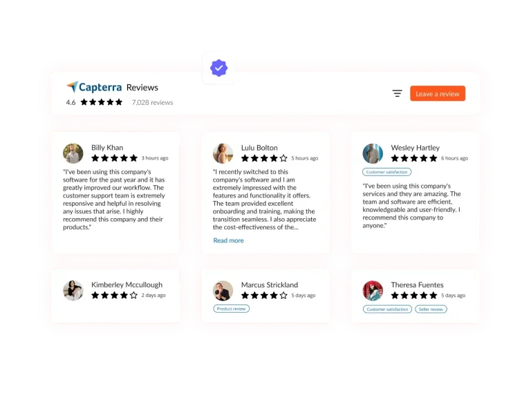 Capterra Reviews preview