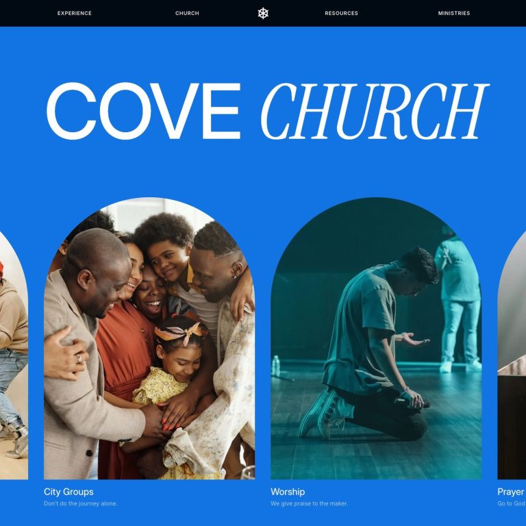 Cove template — preview of its design