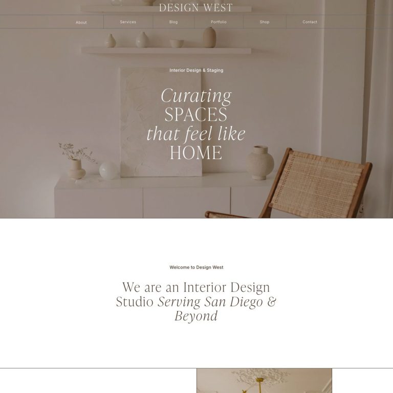 Design West template — preview of its design