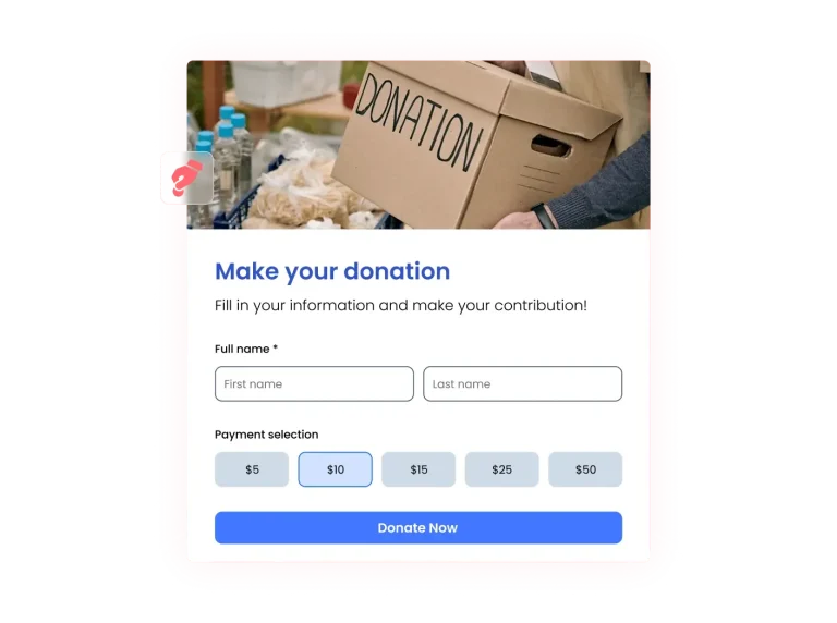 Donation Form preview