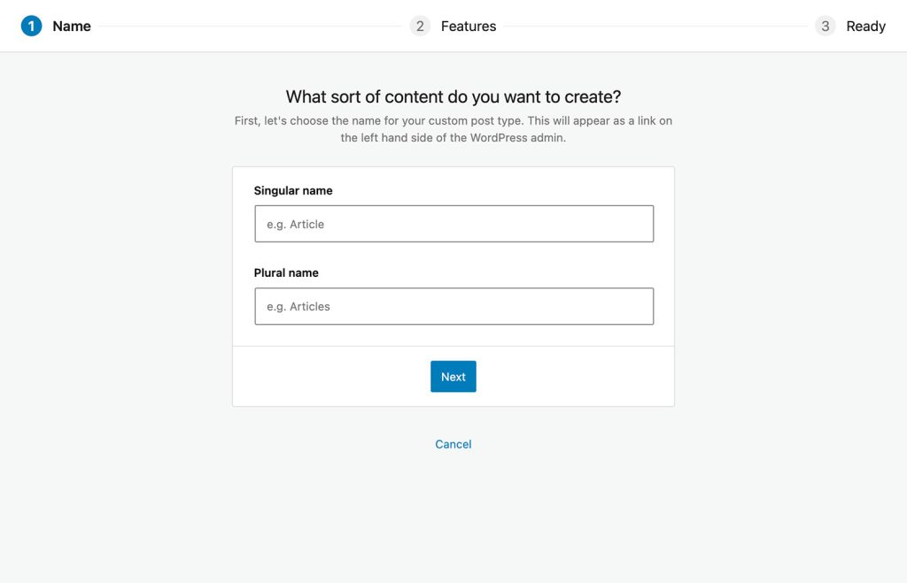 Easy Post Types and Fields: the interface for creating a WordPress custom post type