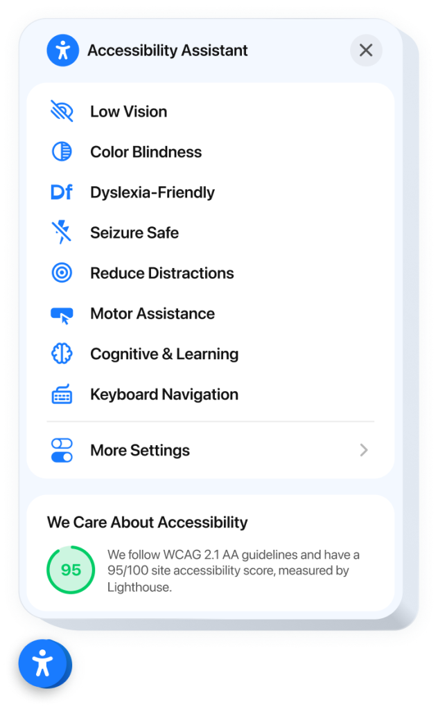The Accessibility widget by Elfsight