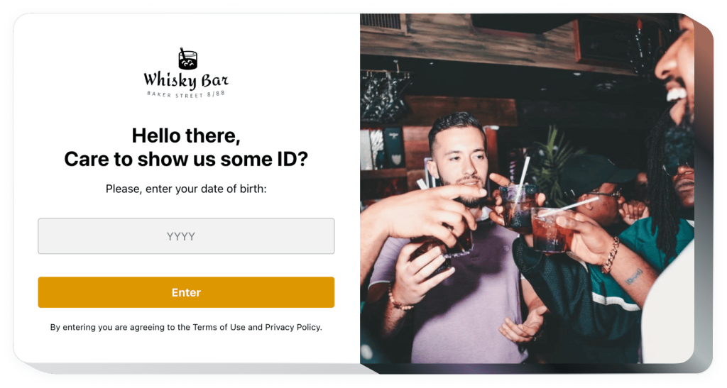 The Age Verification widget by Elfsight
