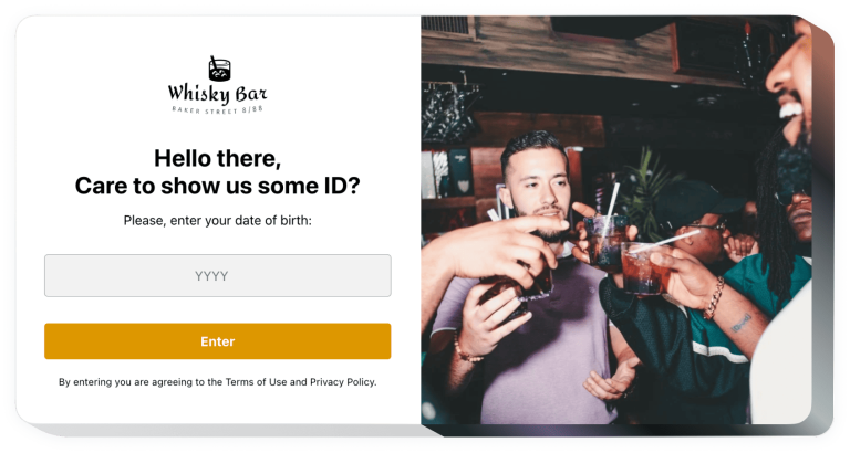 The Age Verification widget by Elfsight