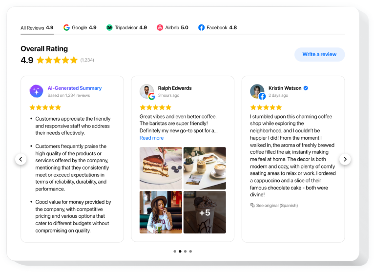 The All-in-One Reviews widget by Elfsight