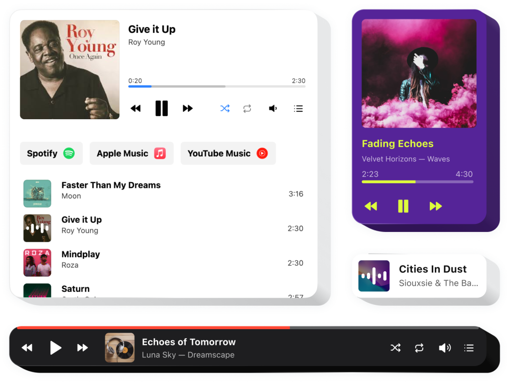 The Audio Player widget by Elfsight