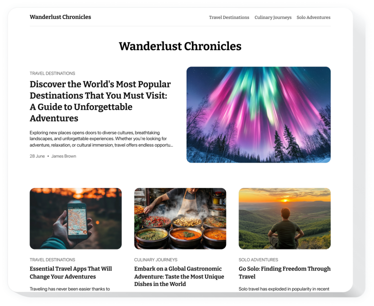 The Blog widget by Elfsight