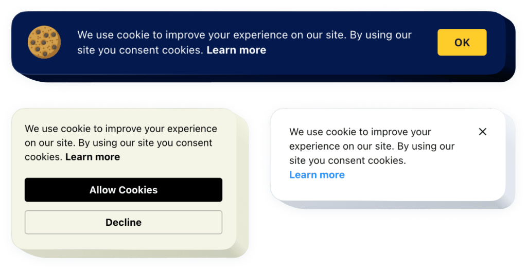 The Cookie Consent widget by Elfsight
