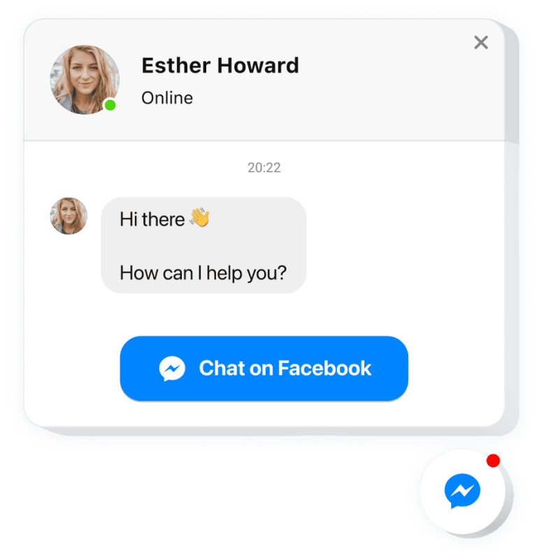 The Facebook Chat widget by Elfsight