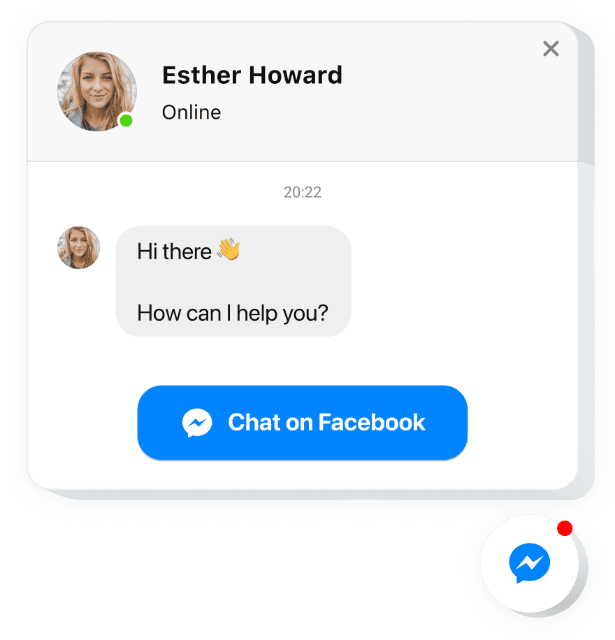 The Facebook Chat widget by Elfsight