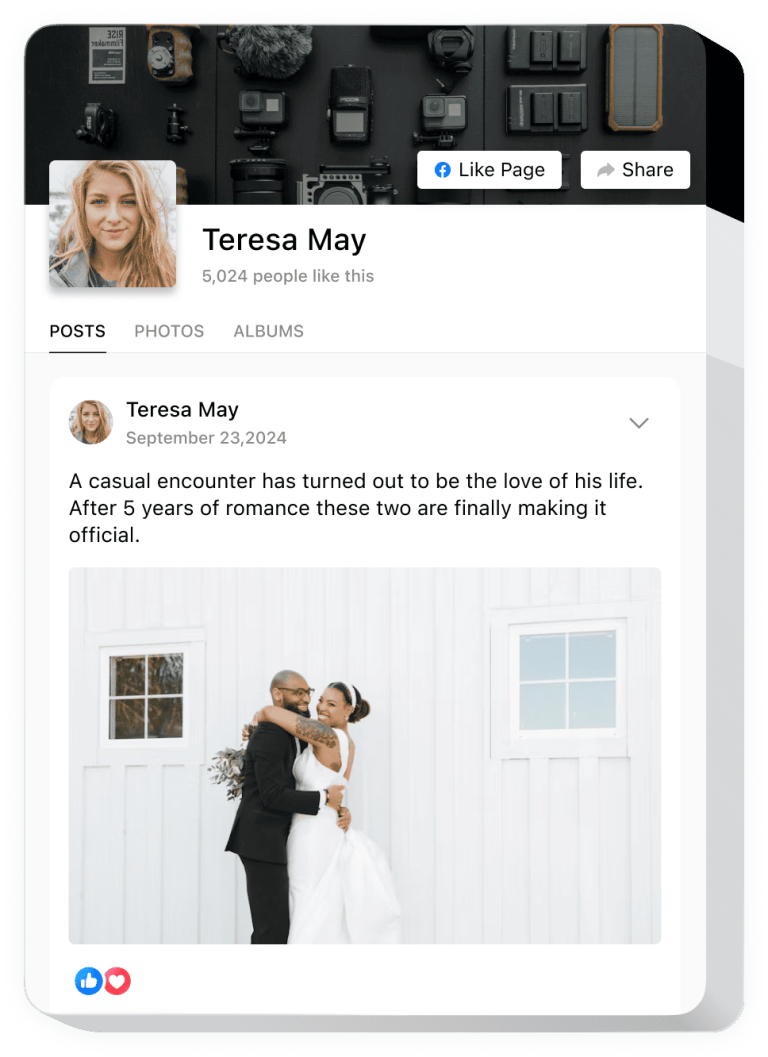The Facebook Feed widget by Elfsight