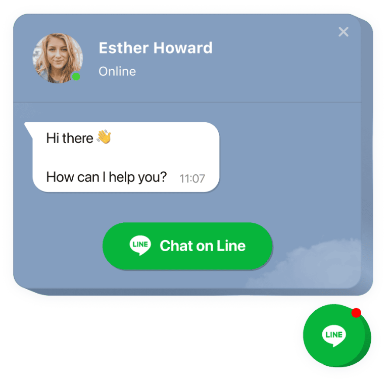 The Line Chat widget by Elfsight