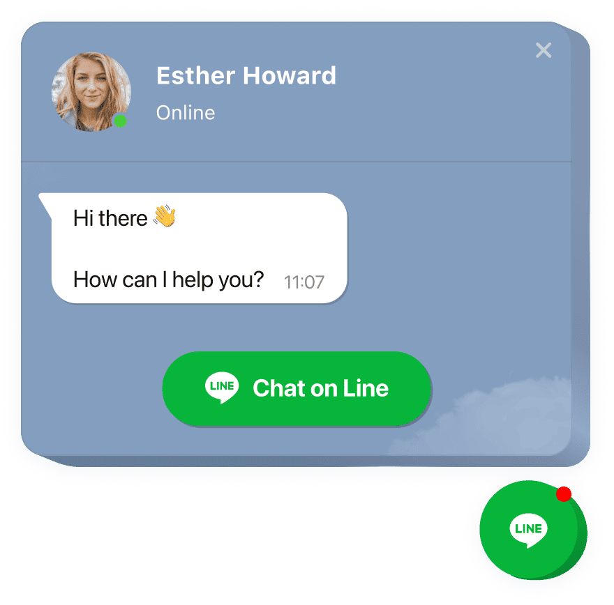 The Line Chat widget by Elfsight
