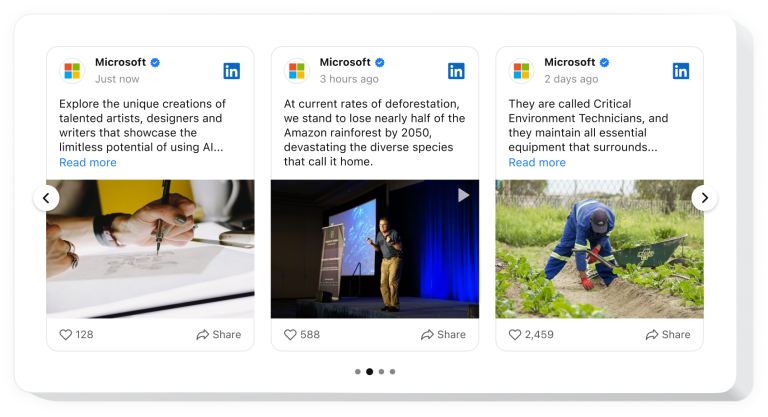The LinkedIn Feed widget by Elfsight