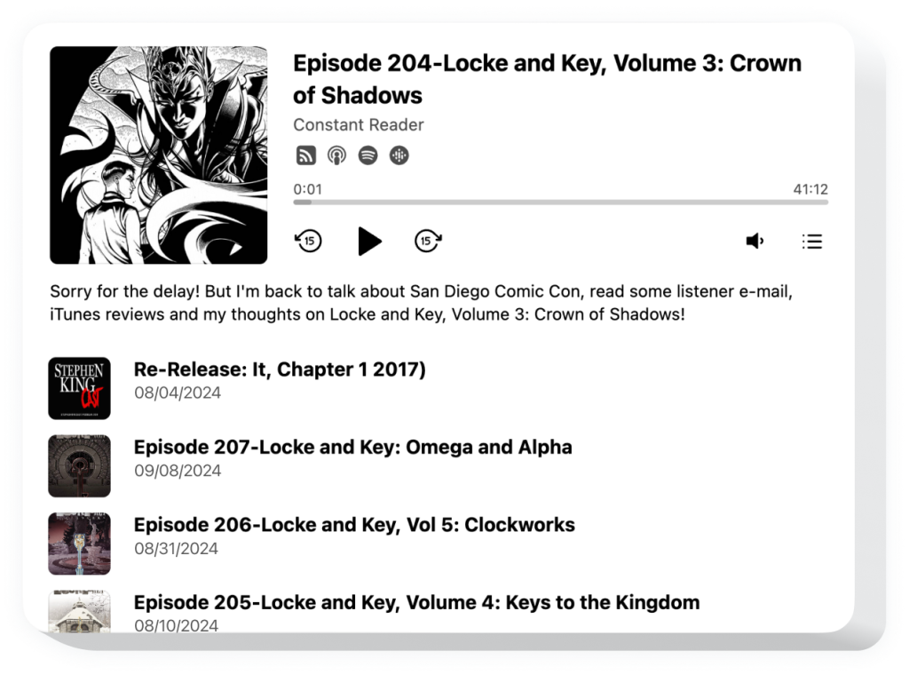 The Podcast Player widget by Elfsight
