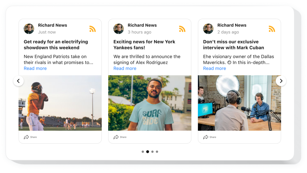 The RSS Feed widget by Elfsight