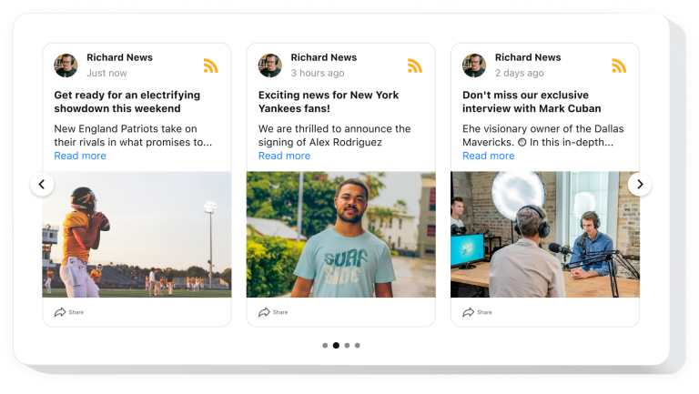 The RSS Feed widget by Elfsight