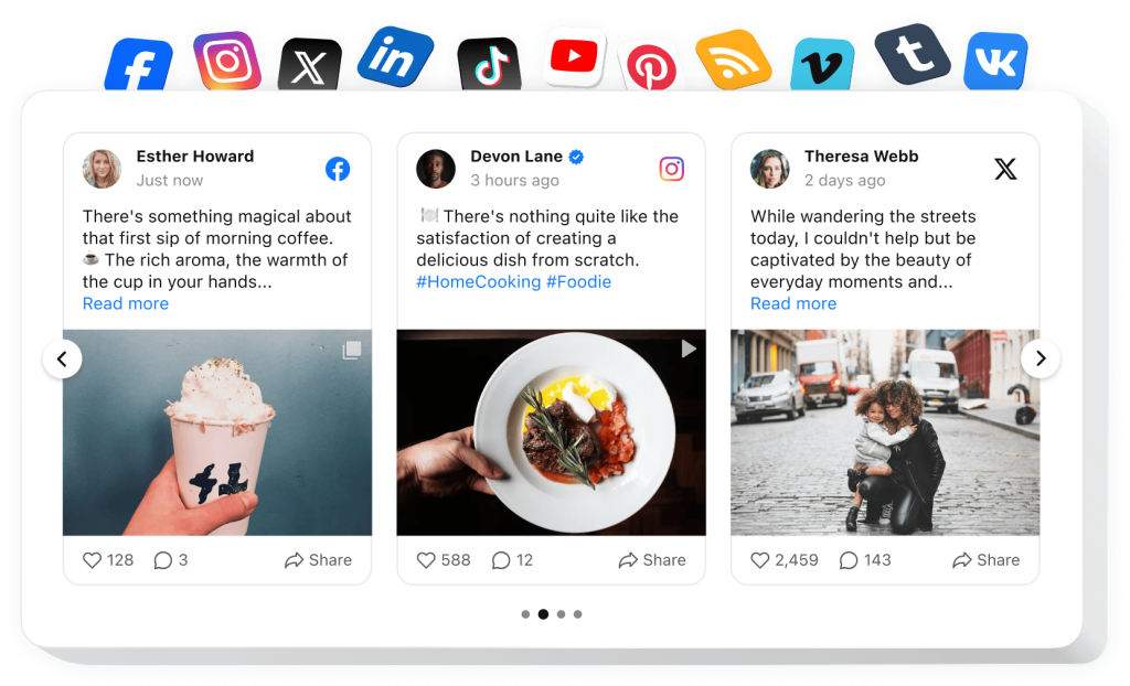 The Social Feed widget by Elfsight