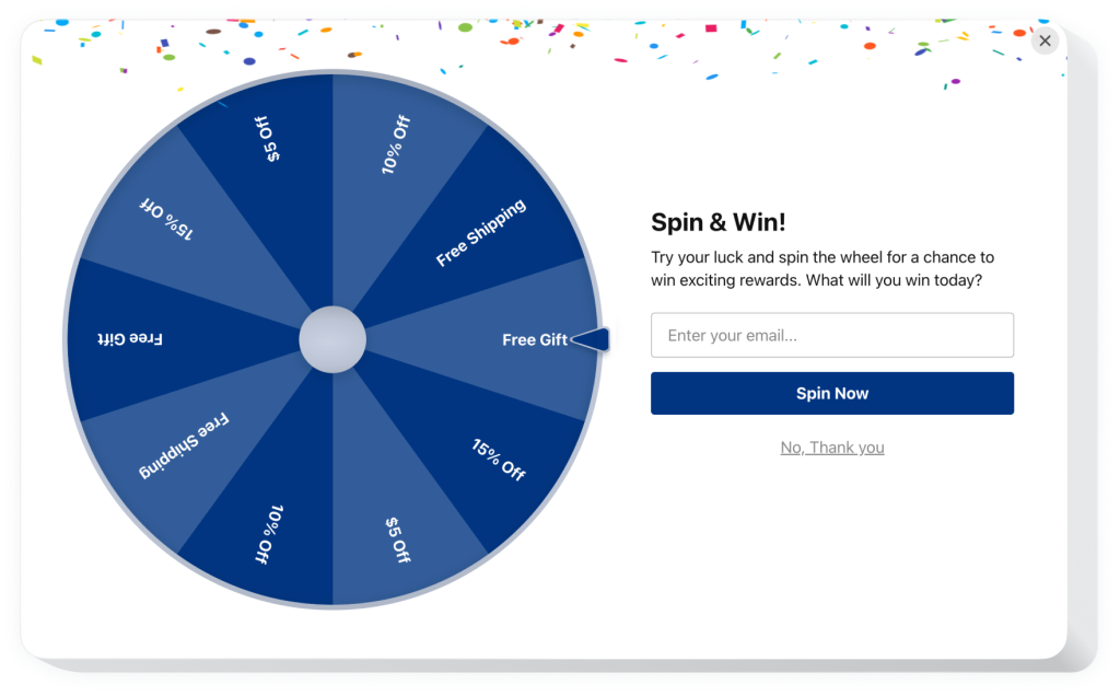 The Spinning Wheel widget by Elfsight