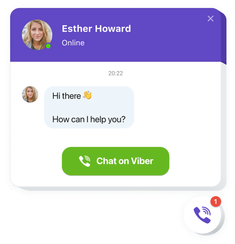 The Viber Chat widget by Elfsight
