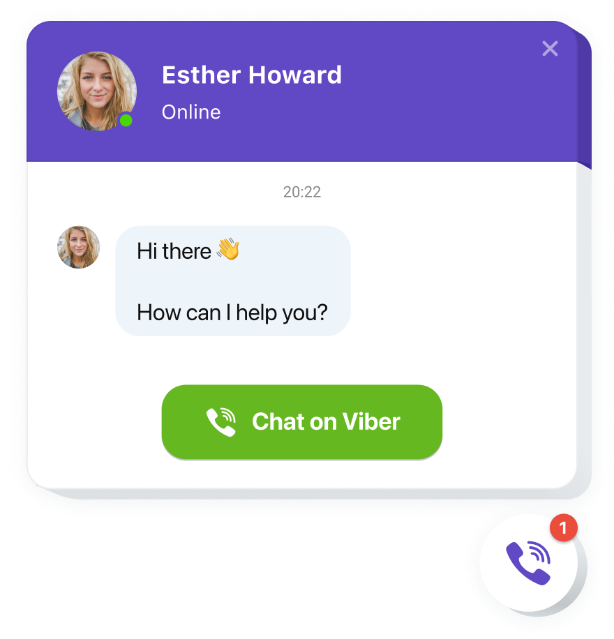 The Viber Chat widget by Elfsight