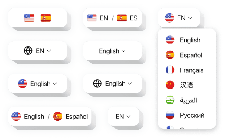 The Website Translator widget by Elfsight