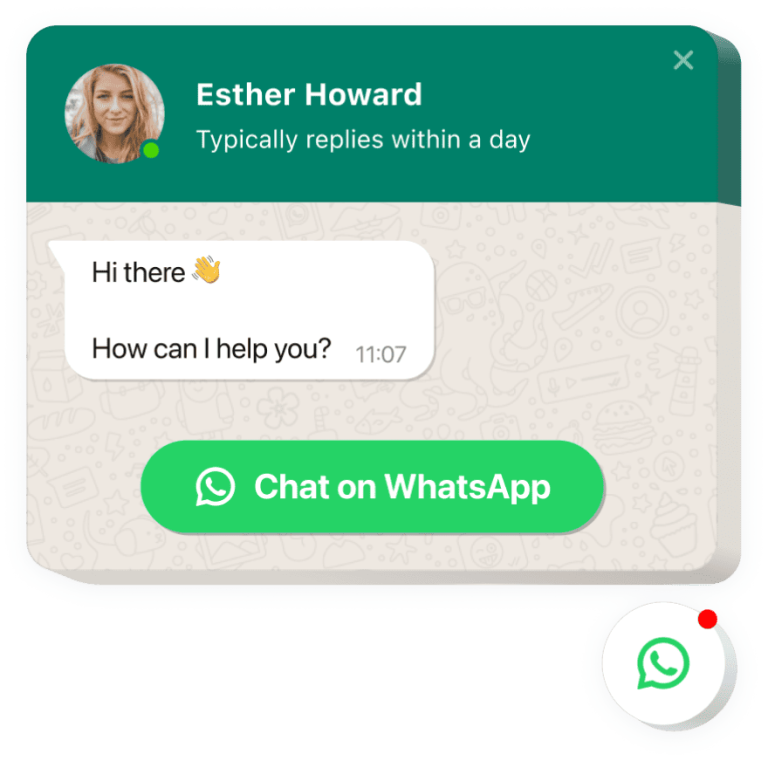 The WhatsApp Chat widget by Elfsight