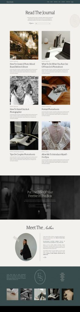 The Elyra Blog page, top to bottom