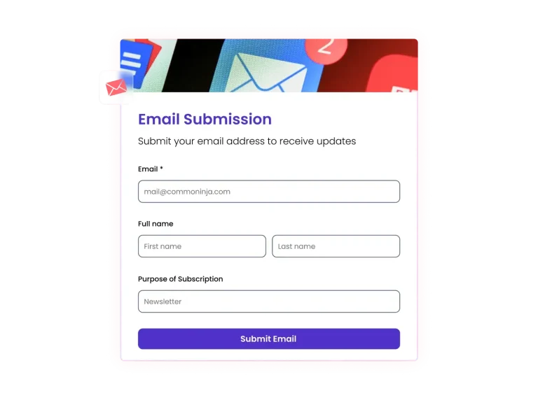 Email Subscription Form preview
