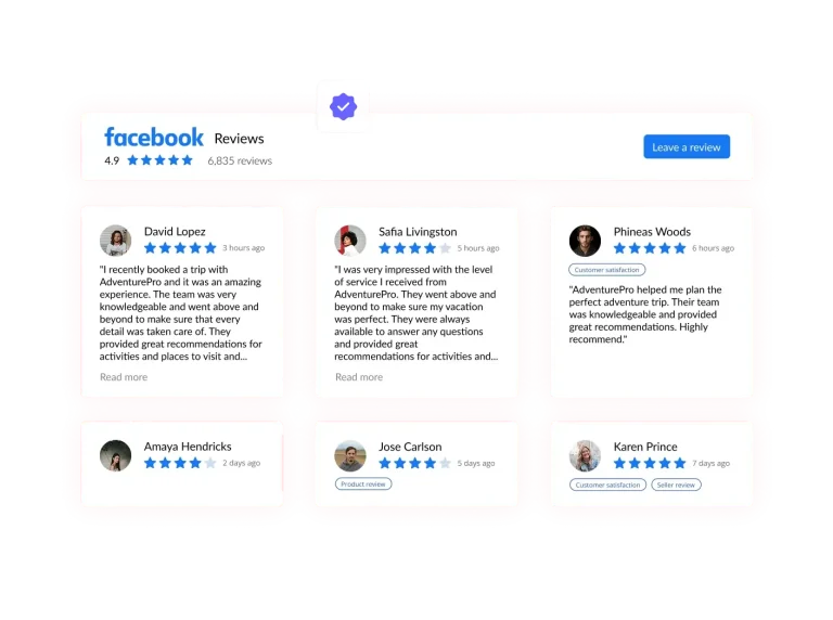 Facebook Reviews preview