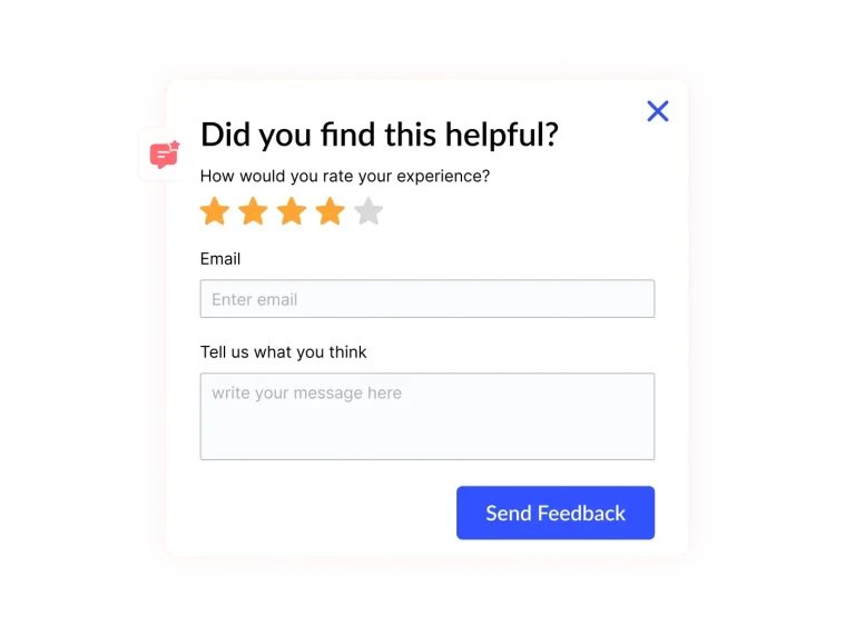 Feedback Popup preview
