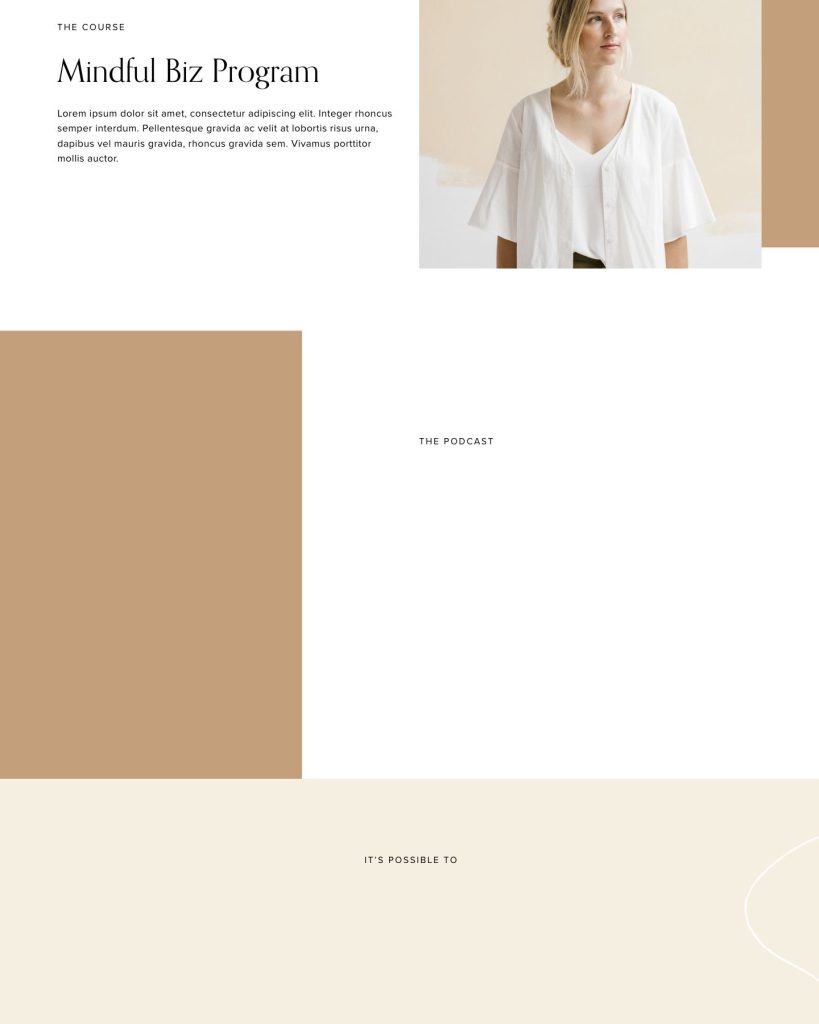 The Foundress template, shown on its live demo